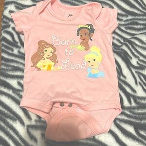Disney baby NB newborn 60% Cotton/40%Polyester okie dokie pink princess